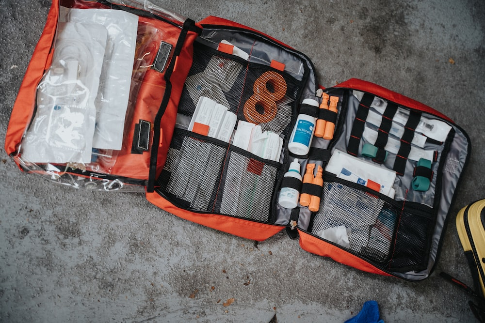 first-aid kit and emergency supplies